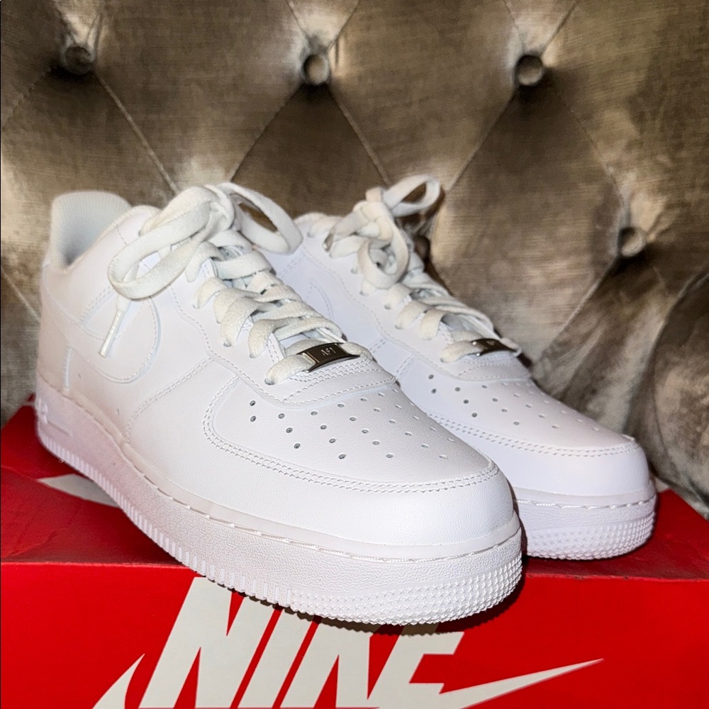 Nike Air Force 1 All-White Sneakers